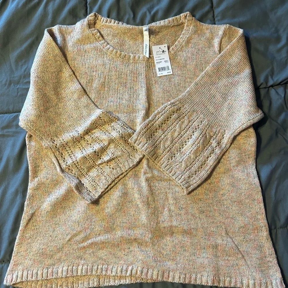 NY Collection sweater bell sleeve XL